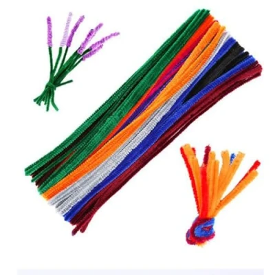 Image of ArkCRAFT Pipe Cleaners (Chenille) 300mm X 4mm Pk 100 (Assorted)