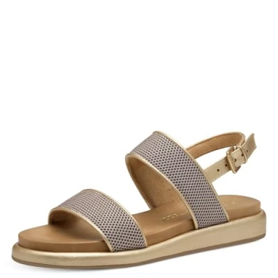 Image of Marco Tozzi Sandals, Women&#039;s, Size: 380, Gold comb shoes