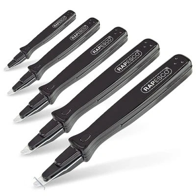 Image of Rapesco 1737 Business Pack: Office Staple Remover Model 101, Black, Pack of 5