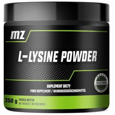 Image of L lysine Powder 250g Pure HCI 1000 mg per Serving 250 Servings Pack Amino Acid Supplement Vegan and Without Additives by MZ