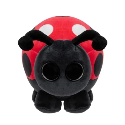 Image of Adopt Me! Collector Plush Ladybug Series 3 Ultra Rare In Game Stylization Toys for Kids Featuring Your Favorite Pet, Ages 6+