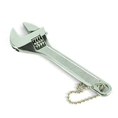 Image of SENRISE Mini Wrench Adjustable Spanner Small Jaw Monkey for Repairing White (4&quot; 100mm)