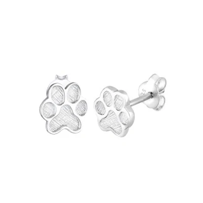 Image of Elli Earrings 925 Sterling Silver Paw Crystals