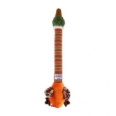 Image of GiGwi Crunchy Transforming Neck Plush Friends Dog Toy with Squeaker Interactive Tug of war Duck