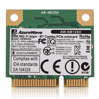 Image of WIFI Card, 2.4G Bluetooth 2 in 1 Wireless Card for Mini PCI E Slot Compatible with PC/laptop HM55/ HM57/ HM65/ HM67/ HM75/ HM77.
