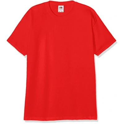 Image of Fruit of the Loom Boys&#039; Valueweight T Kids Shirt, Red (Red 400), 8 Years