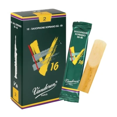 Image of Vandoren V16 Soprano Saxophone Reeds Box of 10 Strength 2