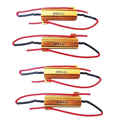 Image of E Support™ 4 X Load Resistor 50w 6ohm Fix Bulb Hyper Flash Turn Signal Blinker