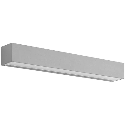 Image of Lucande LED wall lamp Lengo, 50 cm, silver, 1 bulb, IP65