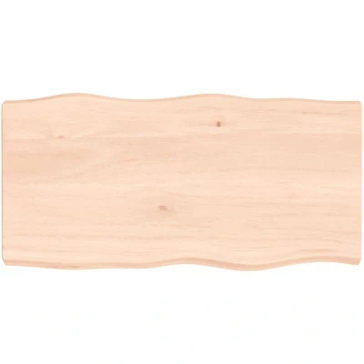 Image of vidaXL Table Top 80x40x(2 6) cm Untreated Solid Wood Live Edge