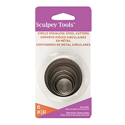 Image of Polyform Sculpey Premo Graduated Cutter Set Circle, Aluminium