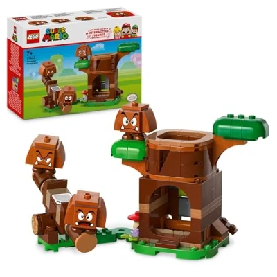 Image of LEGO Super Mario Goombas’ Playground Set, Nintendo Collectible for Kids, Adventure Toy Playset, Buildable Seesaw, 3 Figures, Gift 7 Plus Year Old Boys, Girls and Fans, 71433