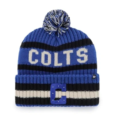 Image of 47 NFL Indianapolis Colts Unisex Cuff Knit Bobble Hat, Royal Blue
