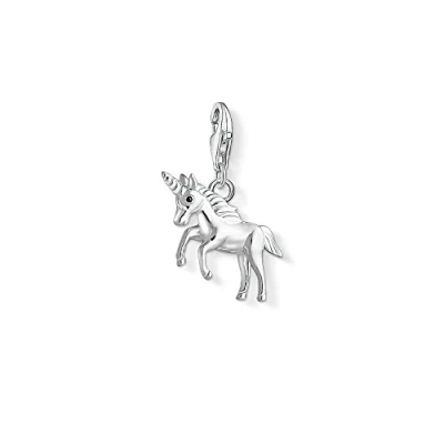 Image of Thomas Sabo Women Charm Pendant Unicorn Club 925 Sterling Silver 1514 007 21