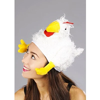 Image of Boland Adult Funny White Chicken Hat