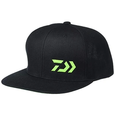 Image of DAIWA D Vec Flatbill Cap DVEC Flat Fishing Clothing Mens Headwear, Black, One Size