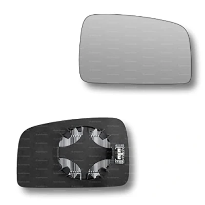 Image of Less4spares Replacement Wing Mirror Glass Right Compatible with Kia Sportage 2005 2007 CLIP ON Driver Off side Heated Convex