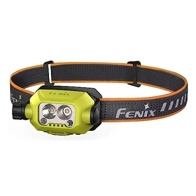 Image of fenix WH23R, Rechargeable Lightweight Work/Industrial Headlamp 600 Lumens 100m 150 Hrs Max Gesture Sensing On/Off Rotary Switch 2000 mAh Battery IP66