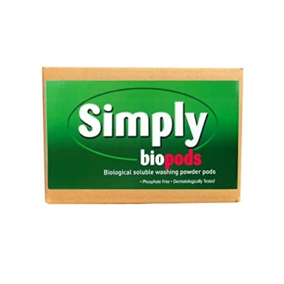 Image of Simply Biological Laundry Powder Pods Pack of 100 Washes