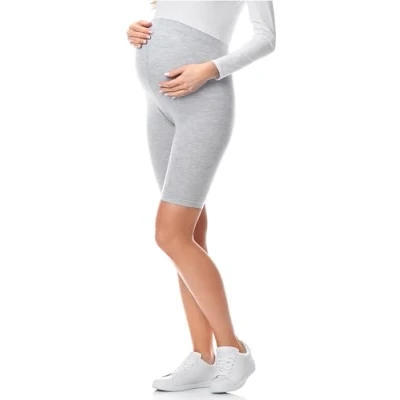 Image of Be Mammy Womans Short Maternity Leggings Tights BE20 228(Melange, L)
