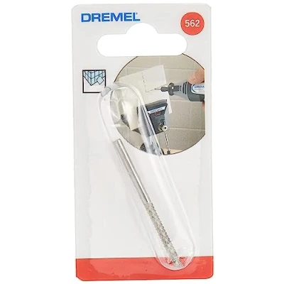 Image of Dremel 562 Multi Purpose Spiral Cutting Bit, Rotary Tool Accessory with 3.2 mm Diameter for Wall Tiles
