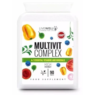 Image of multivitamin Tablets for Men Women Multivitamins &amp; Minerals Complex 30 Essential Active Vitamins 90 Vegan Made in The UK