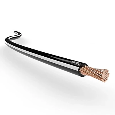 Image of Automotive Wire 1.50 mm² Thin Wall Cable length 5m or 10m choice: (5m metre (AWG 16) copper wire, black white)