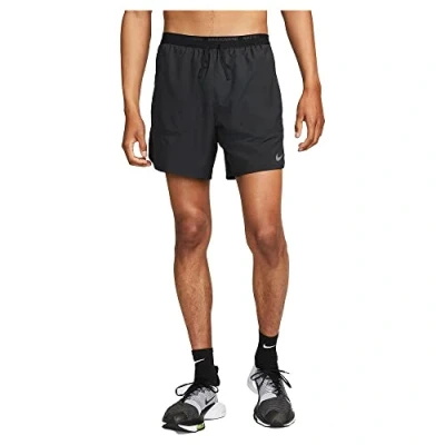 Image of NIKE Men&#039;s Dri Fit Stride 2in1 7in Shorts, Black/Black/Black/Reflective S, L UK