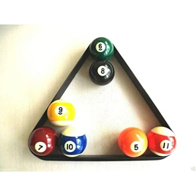 Image of cueball16 TRIANGLE TO FIT 2 1/4&quot; SPOTS AND STRIPES AMERICAN/USA SIZE POOL TABLES BALLS