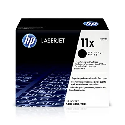 Image of HP Q6511X 11X High Yield Original LaserJet Toner Cartridge, Black, Single Pack (Packaging may vary)