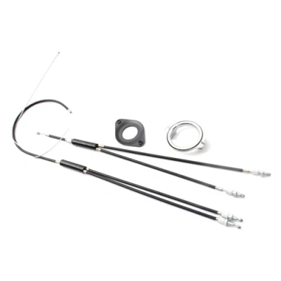 Image of KHE MVP BMX Rotor Set 1 1/8 with Cable M6 Screws Black Like SST ORYG Odyssey