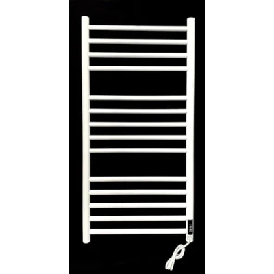 Image of White Dry Electric Heated Stainless Steel Towel Rail 500 x 1000mm