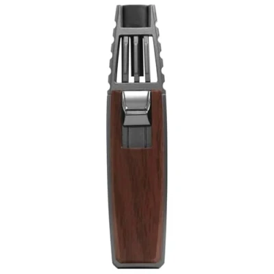 Image of JOBON Solar Beam Torch, Adjustable Flame Butane Refillable Culinary Cooking Lighter for Baking Creme Brûlée Kitchen BBQ Camping No Gas Included (Brown)