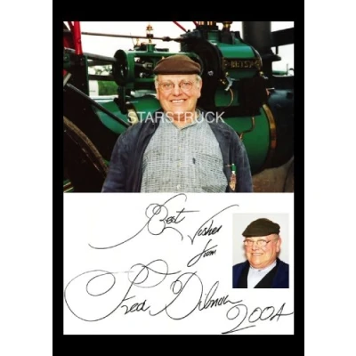 Image of Steeplejack and TV Personality Fred Dibnah Signed (Pre Printed) Autograph Exclusive A4 Print