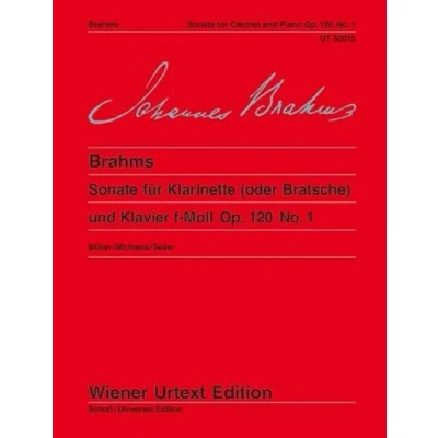 Image of Clarinet: clarinet and Piano: Edited from the engraver&#039;s copy original edition. op. 120/1. (viola) piano.