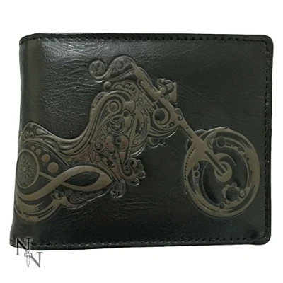 Image of Nemesis Now Bike Wallet 11cm Black, PU