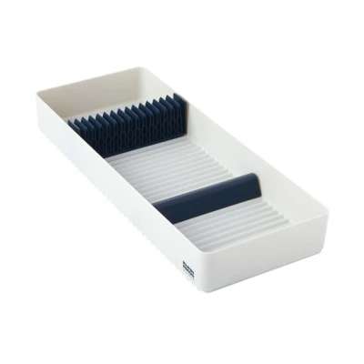 Image of KUHN RIKON 28311 Wave Safe Store Knife Organiser, White, 25 cm