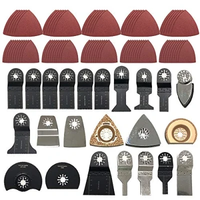 Image of 125Pcs Oscillating Saw Blades Kit Mix Set Multi Tool Wood Cutting for Sanding/Cutting