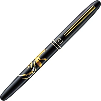Image of Kuretake brush pen million years writing Makie story Mizutori phoenix black DU180 315 by