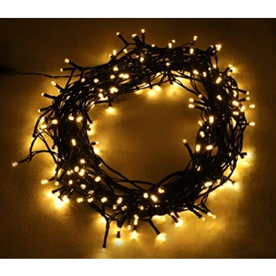 Image of Christmas Concepts® 200 Warm White Super Bright LED Multi Function String Lights Indoor/Outdoor