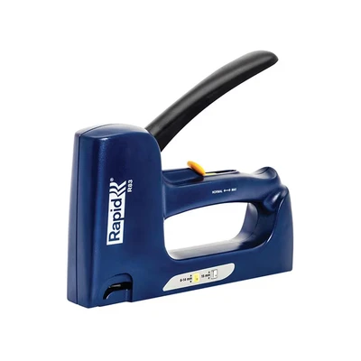 Image of Rapid Multi Function Staple Gun R83 for No. 53 and 8 Brads, 2 In 1 Carpentry Upholstery Tacker with Ergonomic Handle All Steel Interior Wear Parts, Made Sweden (20011550)