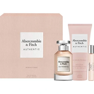 Image of Abercrombie &amp; Fitch Authentic Woman Gift Set 100ml EDP + 200ml Body Lotion 15ml