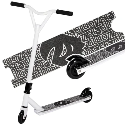 Image of Guryon Pro Stunt Scooter, Street Trick Scooter with 100mm PU Wheels ABEC 9 Bearings, Beginner Level Kick for Kids Teens, Freestyle Ages 8 10 11 12+ (White)