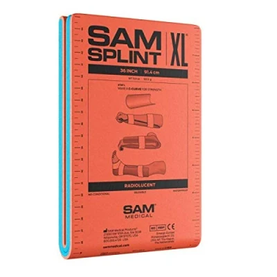 Image of SAM Splint 36&quot; XL Flatfold, Orange/Blue, Cut to Size