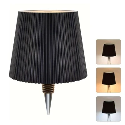 Image of CECOMBINE Wireless Bottle Lamp, 3 Color Dimmable Touch Table Rechargeable Control Lampshade Wine LED Light, Lamp for Home Bar Decor (3 Color)
