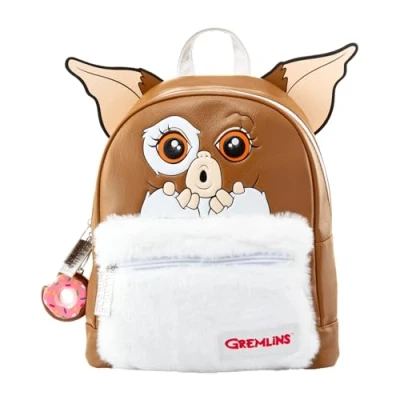 Image of Pyramid International GREMLINS (GIZMO) Fashion Backpack Luxury Faux Leather, Unique Lining, Matching Zipper Accessory, Inner &amp; Outer Pockets, Fun Design, Lightweight Durable