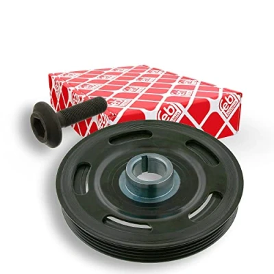 Image of 1660300003, 1660300103, 1660300203, 1660300303, 1660300303S1 Crankshaft Pulley FEBI BILSTEIN 33528 5PK 155mm 4 with screw BMTS Turbo NEW