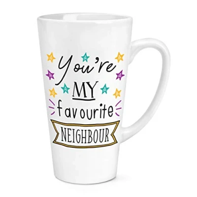 Image of You&#039;re My Favourite Neighbour Stars 17oz Large Latte Mug Cup