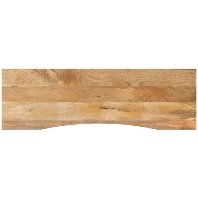 Image of vidaXL Desk Top with Curve 160x50x2.5 cm Solid Wood Rough Mango