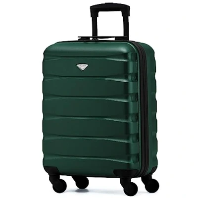 Image of Flight Knight Lightweight 4 Wheel ABS Hard Case Suitcases Cabin Carry On Hand Luggage Approved for Over 60 Airlines Including easyJet, Jet2 &amp; Maximum Size Ryanair (Priority) 55x40x20cm